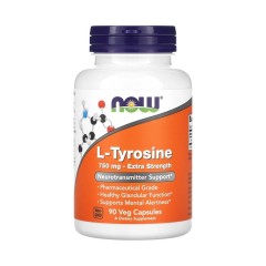 Now Tyrosine 750 mg, 90 vcaps