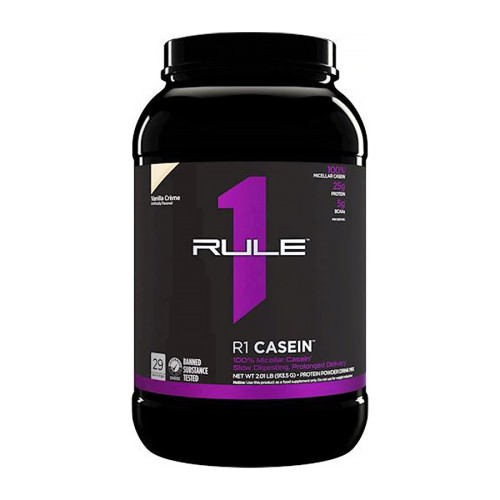 Rule 1 100% micellar casein 899gr вкус: клубника крем																				