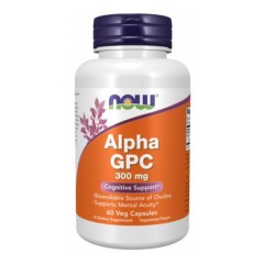 Now foods Alpha GPC 300mg 60 vcaps альфа джпс
