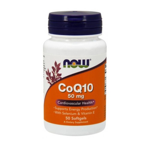 Now CoQ-10 50 mg + VIT E 50 softgel
