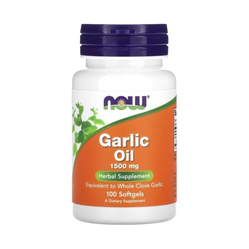 Now Garlic Oil 1500mg, 100 softgels