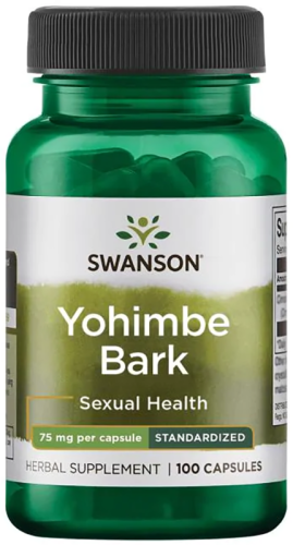 Swanson Yohimbe Bark - Standardized 75 mg 100 Caps