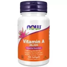 Now A 25,000 IU 100 softgels