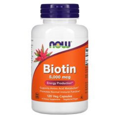 NOW Biotin 5000mcg 60caps
