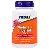 Now Choline and Inositol 500mg 100 caps